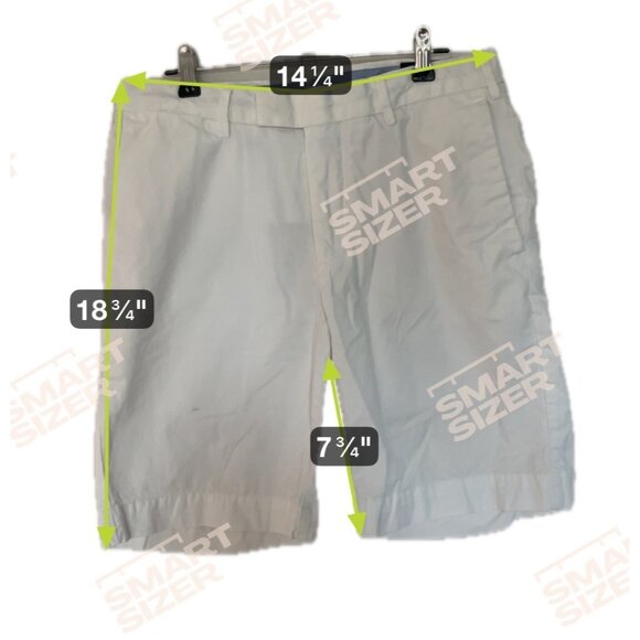 Polo Ralph Lauren Mens Classic Fit White Cotton Shorts Size 30 - Picture 7 of 10